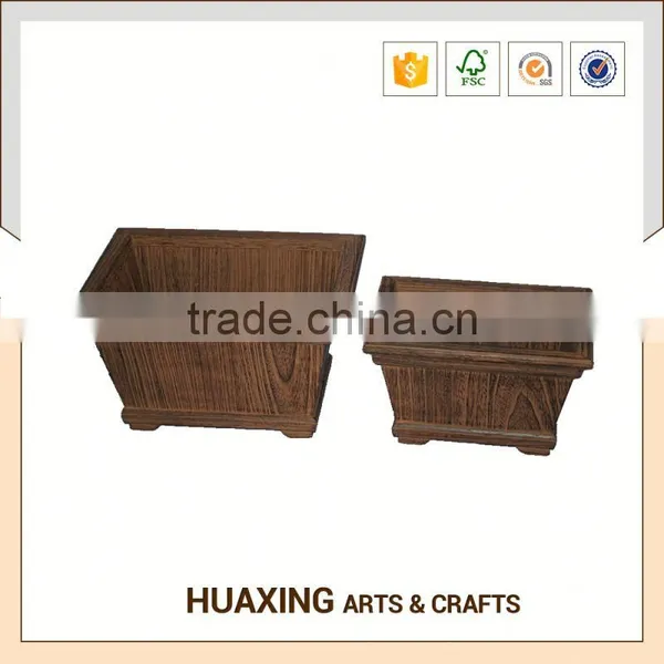 Hot Sale Garden Wooden Flower Pot Planter photo-3