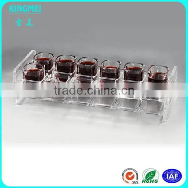 Wholesale Customized Clear Acrylic Gift Box for Wine Glasses Cup Display Stand Cheap photo-3