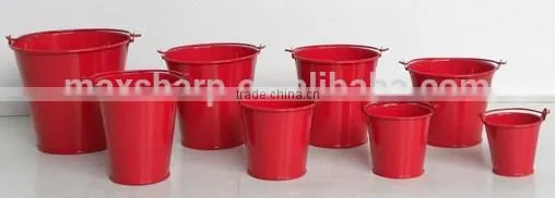 8 Sizes Buckets (Black Red and White),MSO-118 photo-2