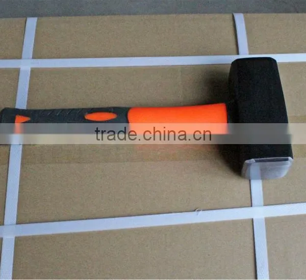 German Type Stoning Hammer With Half Plastic -Coating Handle photo-4
