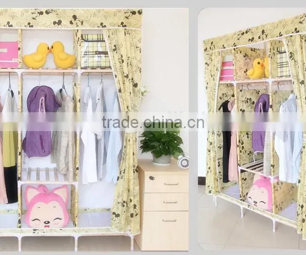 China Folding Fabric Diy Portable Mobile Storage Cabinet photo-6