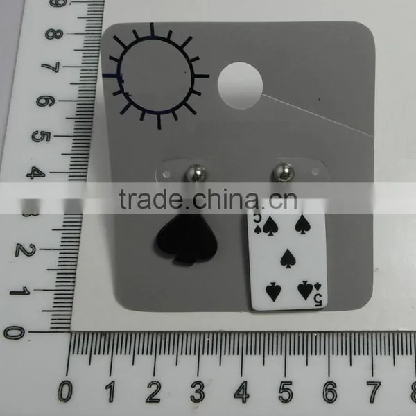 2016 Fashion Ear Ring With Poker Pendant, Poker Ear Ring, New Design in Poker Ear Ring, Popular Poker Ear Ring photo-2