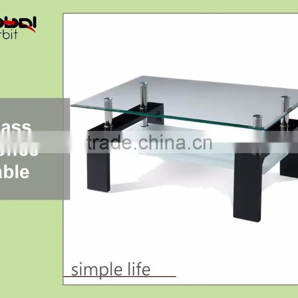 High Quality Living Room French Style Bentwood Glass Console Table photo-6