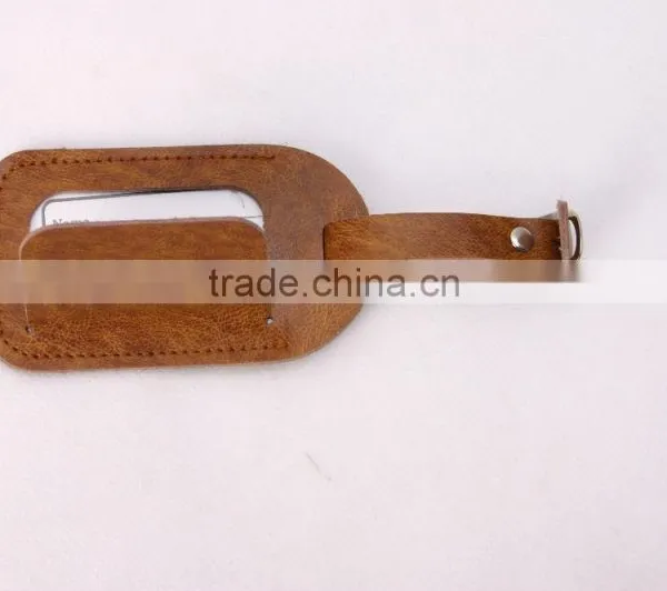 Custom Logo Leather Name Tag Luggage Tag photo-6