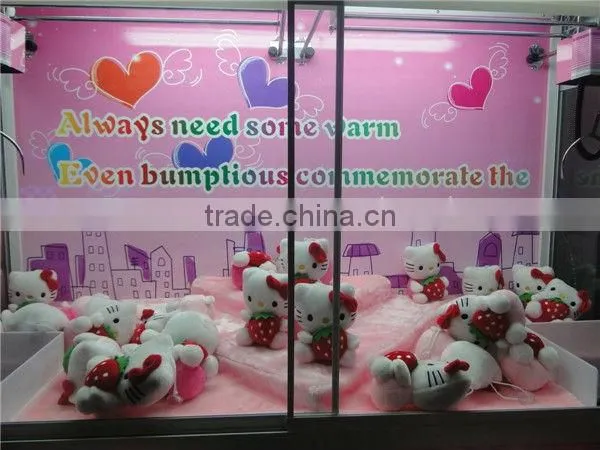 Hot Sale / DF-G 026 Pink Color Tomcat Commercial Coin Operated Toy Claw Crane Game Machine photo-2