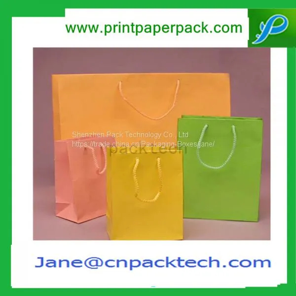 Customized Printing Fashion Bags Shopping Handbags Kraft Paper Bag photo-3