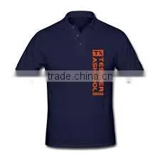 Flock Printed Polo Shirt, Men Polo Shirt, Short Sleeve 100% Polyester photo-2