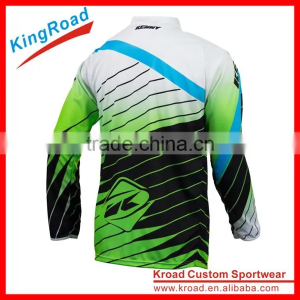 Unisex Custom Cheap Downhill Bike Jerseys With Italy Fluorescent Ink photo-4