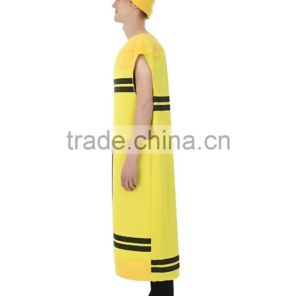 Adult Men's Yellow Crayon Costume photo-2