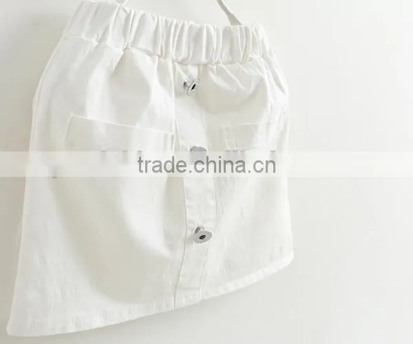 Bulk Sale!Children Clothes Pure White Wild Ruffle Shorts Bowknot Decoration Two Trousers Pockets Wholesale photo-5