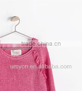 2014 Girl's Lovely Frills Knitted Pullover Sweater photo-3