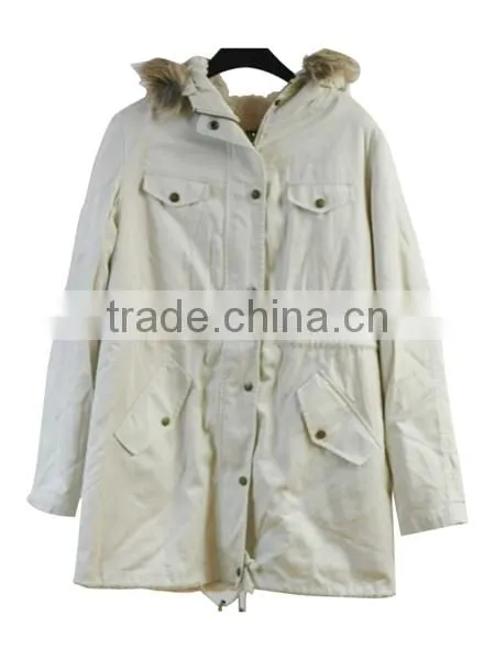 2014 Newest Ladies White Long Duster Coat photo-5
