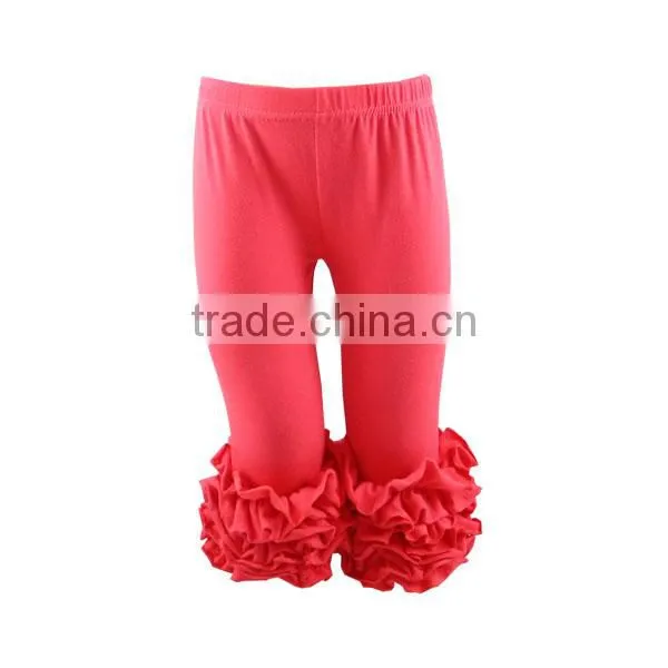 2017 Boutique Girls Clothing Ruffle Leggings Girls Baby Ruffle Pants Icing Ruffle Pants photo-2