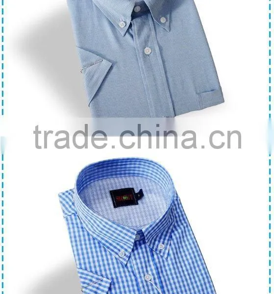 Wholesale Button Down Short Sleeve Check Casual Fishing Shirts photo-3