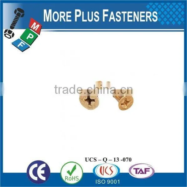 Made in Taiwan High Quality Stainless Steel Phillips Head Brass Self Tapping Screw photo-3