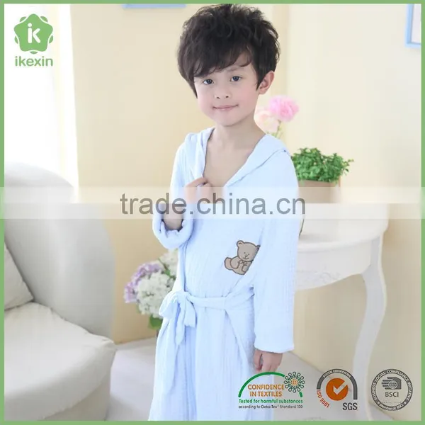 Non-Toxic Soft Warm Hemmed Flannel Wholesal Bathrobe photo-2