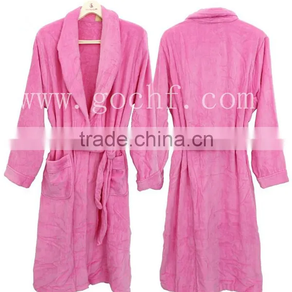 Plush Terry Towel Bathrobe Morning Gown photo-2