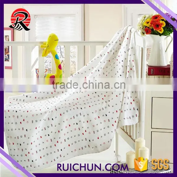 Soft Solid Color Terry 6 Layers Bamboo Baby Blankets Towel photo-5
