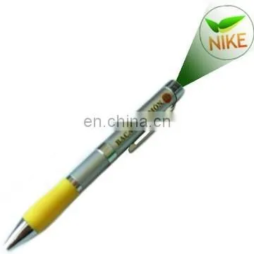 Light up Ball Point Pen-rubber Grip-projector-aluminum-multicolor-twist on photo-4