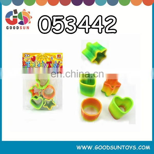 Promotional little rainbow spring ring for children
