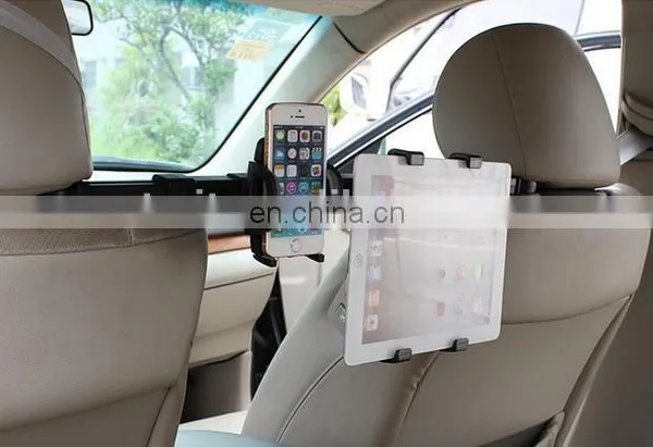 2 in 1 360 Degree Rotation Car Headrest Mount Holder for Tablet and Smartphone for IPad Fit All Under 10 Inch Screens photo-6