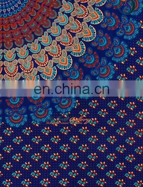 Indian Mor Tapestry Mandala Turquoise Color Design Bohemian Mandala Tapestry photo-3