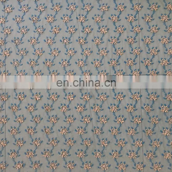 OLF 0155 Elegant 3d Flower Lace Bazin Riche Getzner Fabric for Clothing photo-5