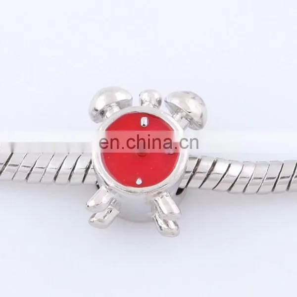 2014 clock shape crystal antique silver gold loose jewelry parts loom beaded bracelets making beaded bracelets