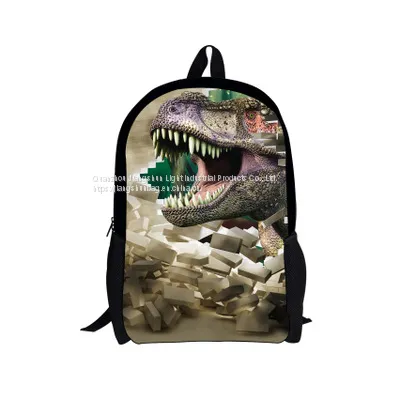 Wholesale Small Quantity Custom Design Cool Dinosaur Backpacks Cartoon Animal Schoolbags for Primary School Students photo-3