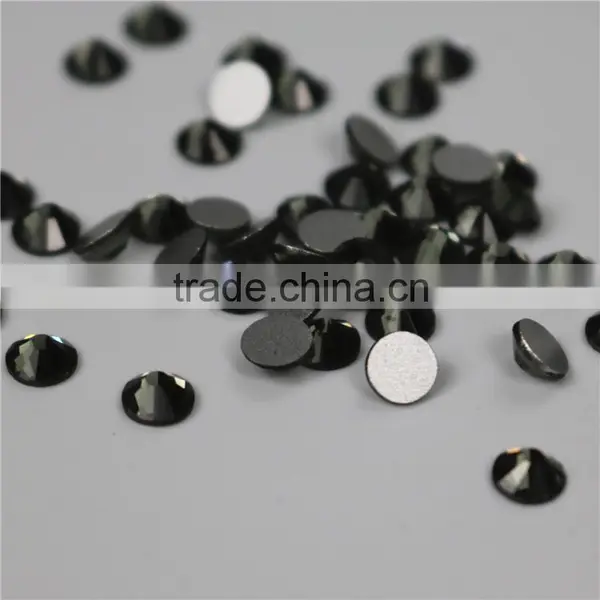 Wholesale Jet Diamond Flatback Rhinestone Non Hot Fix Crystal photo-2
