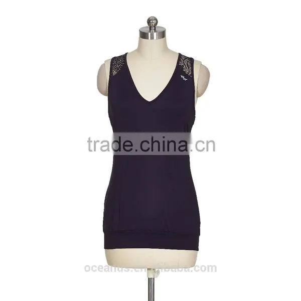 100% Nylon Knit Womens Tank Top photo-5