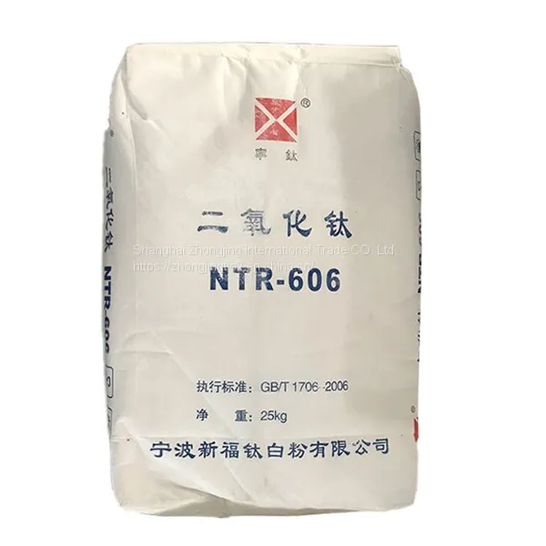 Direct Factory Price NTR606 Tio2 High Whiteness Rutile Titanium Dioxide White Pigment Industrial Grade