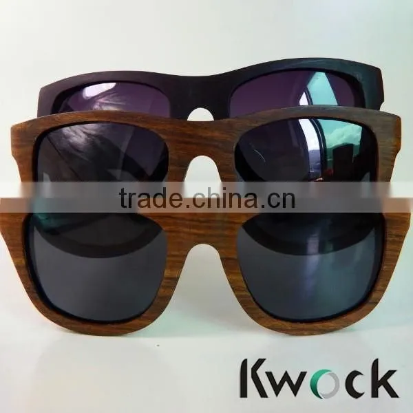 China Factory Wholesale Cheap Custom Ebony Wood Wooden Sunglasses photo-3