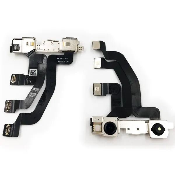 ORG Front Camera For IPhone Xs Max Front Camera Flex Cable With Cam Plastic Ring Proximity Sensor Facing photo-2