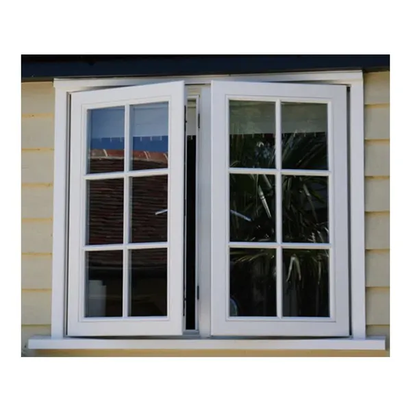 Low Price Aluminum Arc Casement Window With Grill Design