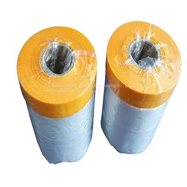 PRE-TAPED PLASTIC MASKING FILM