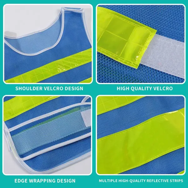 Wholesale Reflective Vests, Safety Work Clothes, Front and Rear Surround With Bright Reflective Strips photo-5