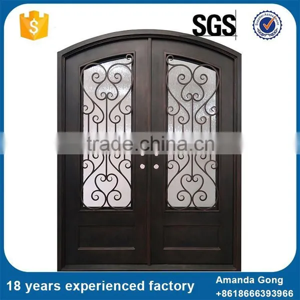 Factory Price And Glass With Iron Front Door Insert photo-5