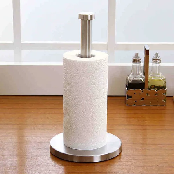 Hotel Stainless Steel Black Toilet Paper Holder photo-3