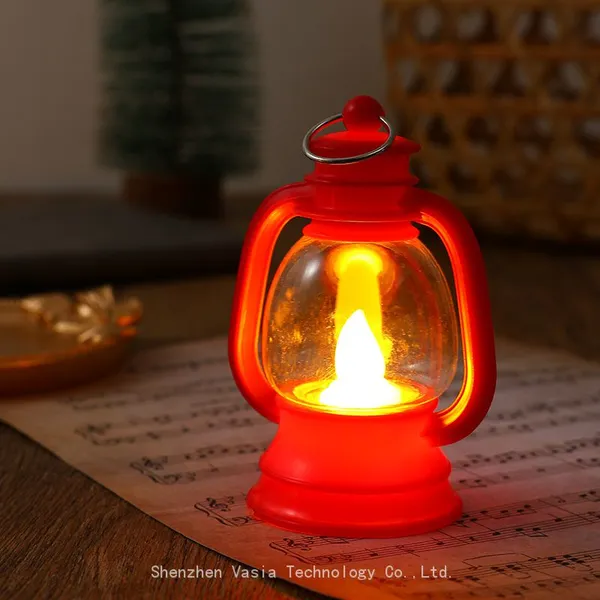 Bulk Retro Oil Lamp Style LED Lanterns Flameless Electronic Candles for Wedding Christmas Halloween Decorative Hanging Lights photo-5