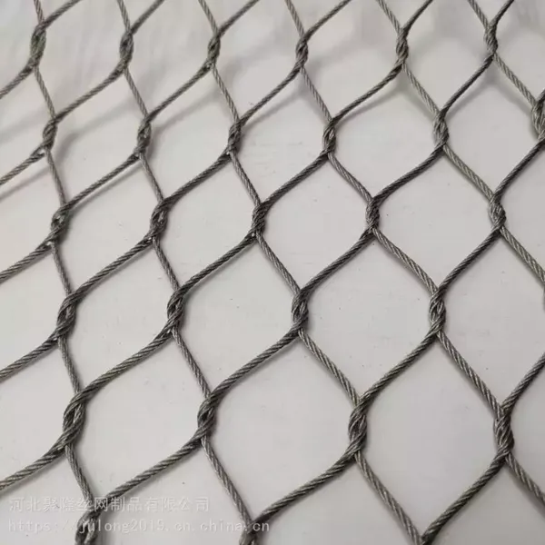 304 Stainless Steel Woven Rope Mesh for Architectural Facades