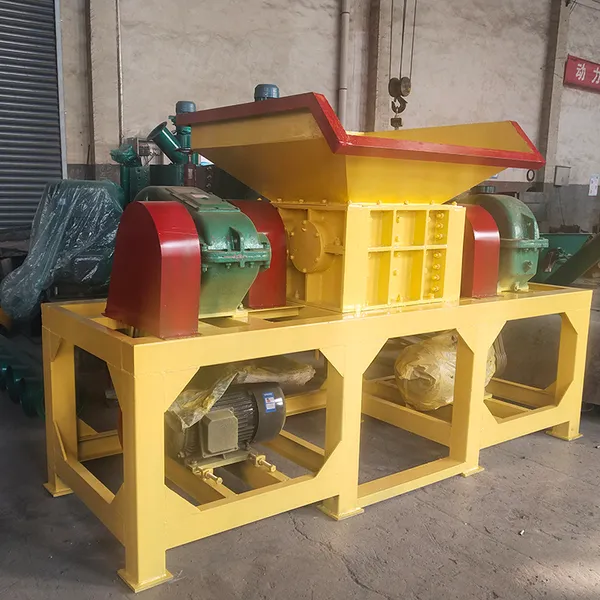 Industrial Metal Plastic Double Shaft Shredder Machine Twin Shaft Crusher Shredding Equipment for Recycling Waste photo-5