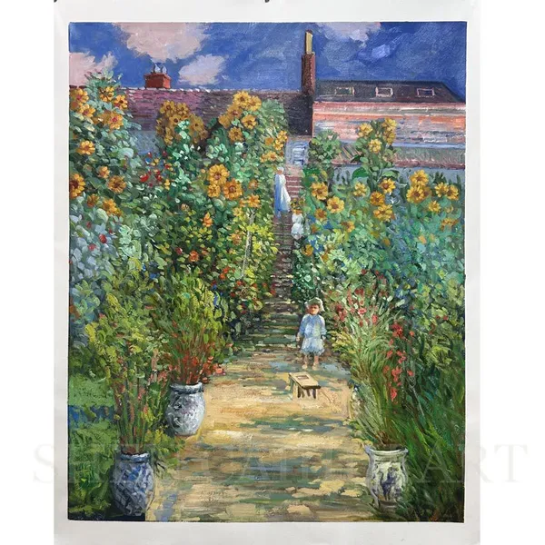 Hand-painted Claude Monet Oil Painting Replica on Canvas Famous Oil Painting Reproduction photo-3