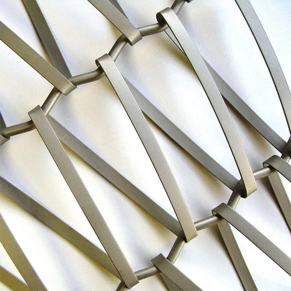 Stainless Steel Spiral Woven Wire Mesh Durable with Bending & Welding Services for Ceiling Decoration
