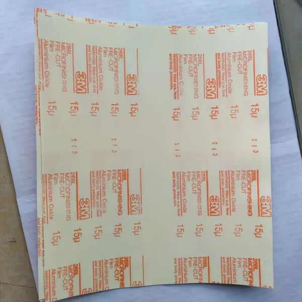 3M Microfinishing PSA Film Disc 268L Sheet Lapping Film Transparent Adhesive Self-bonding Sand Paper Polishing photo-2