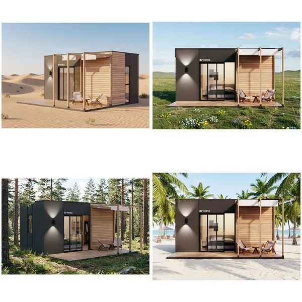 OEM Custom Wholesale High Corrosion Resistance Prefab Modular Steel Houses Warm Vacation Cabins Glamping Tiny Home From Factory photo-2