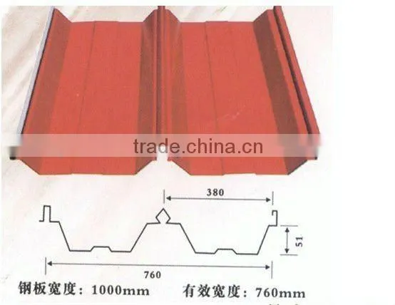 0.2mm-0.6mm Trapezoid Roofing Sheets