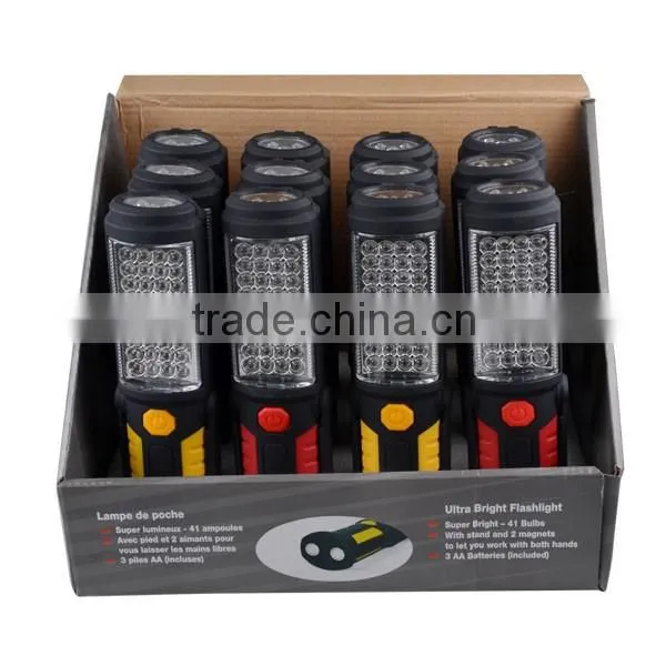 New Plastic Material Magnet AAA Battery Portable LED Work Light With Hook photo-6