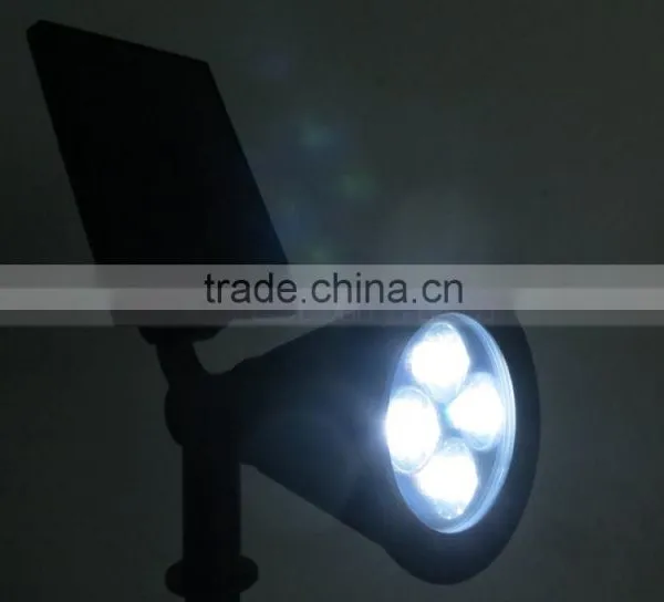 Waterproof Landscape 4 LED Solar Spotlight Outdoor Wall Lamp photo-5