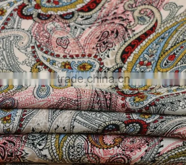 2017 Spring Top Selling Women Blouse Soft 100%Rayon 60S*60S Dobby Print Fabric photo-3